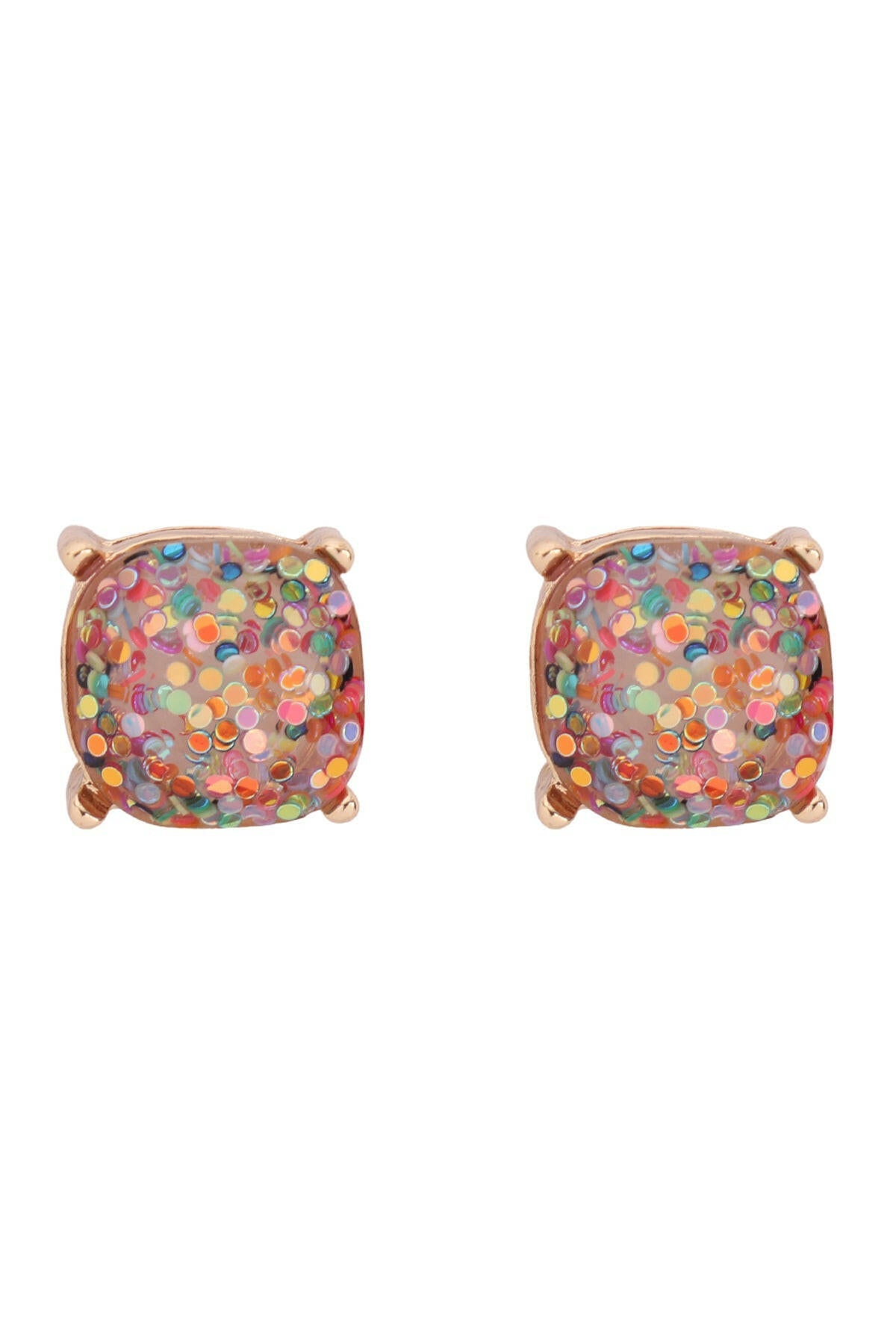 Ae0333-Glitter Epoxy Stud Earrings