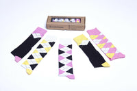 Women's Mixed & Match Argyle Knee High Socks Set.