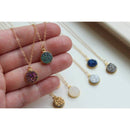 Round Druzy Necklace.