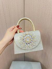 Rhinestone Glitter Clutch Purse Evening Handbag Shoulder Bag Wedding Prom.