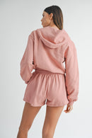 MABLE French Terry Hooded Romper.