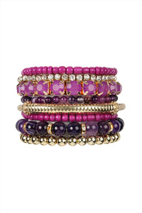 Regular Size Stackable Beads Bracelet Set