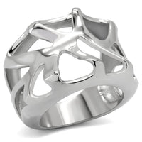 TK146 High Polished (No Plating) Stainless Steel Ring