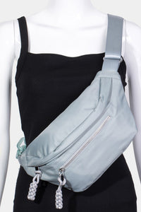 Fame Nylon Crossbody Bag with Adjustable Strap.