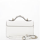 The Hollywood White Leather Crossbody Bag.