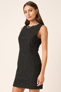 Mittoshop Tweed Sleeveless Mini Dress.