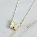 Vintage Glam Reversible Butterfly Necklace.