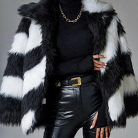 Faux Fur Coat Luxury Fur Coat Artificial Fur Jackets Women Coat Plush Over Coats.