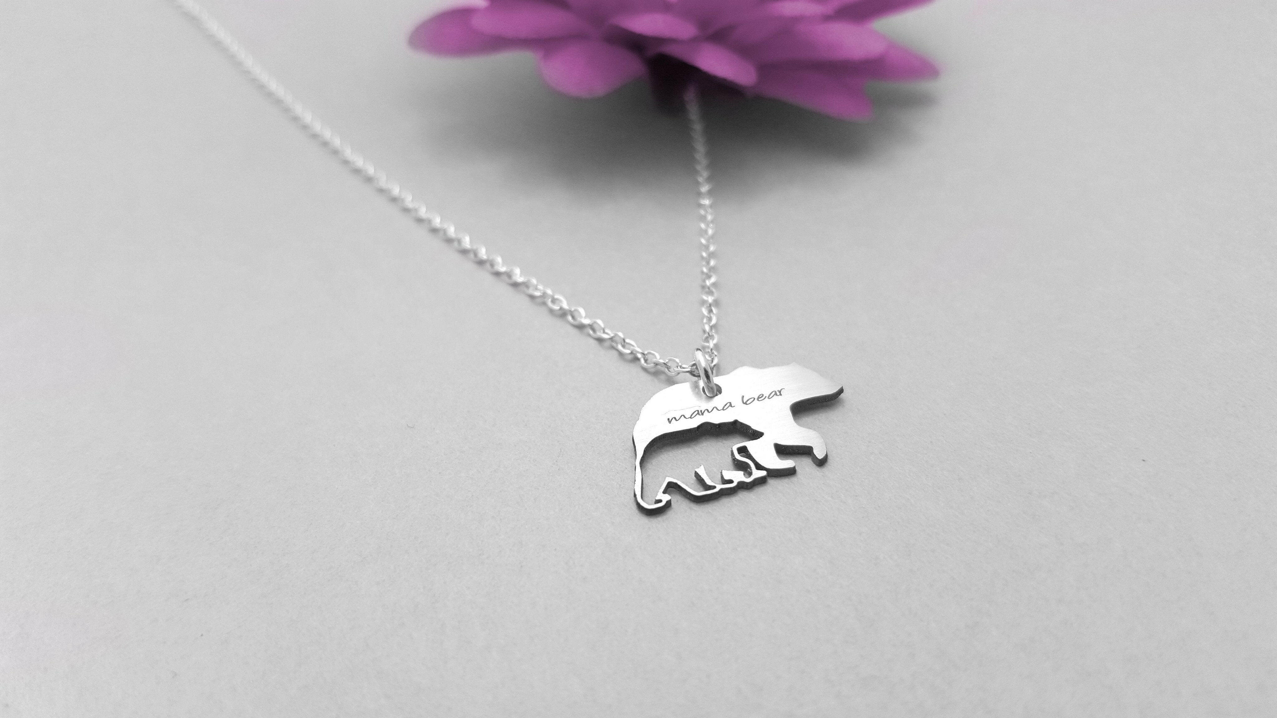 Mama Bear and Cub Necklace.