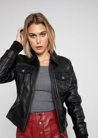 Annalise Womens Leather Jacket.