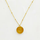 Ellison + Young: Singular Charm Initial Necklace.