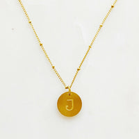 Ellison + Young: Singular Charm Initial Necklace.