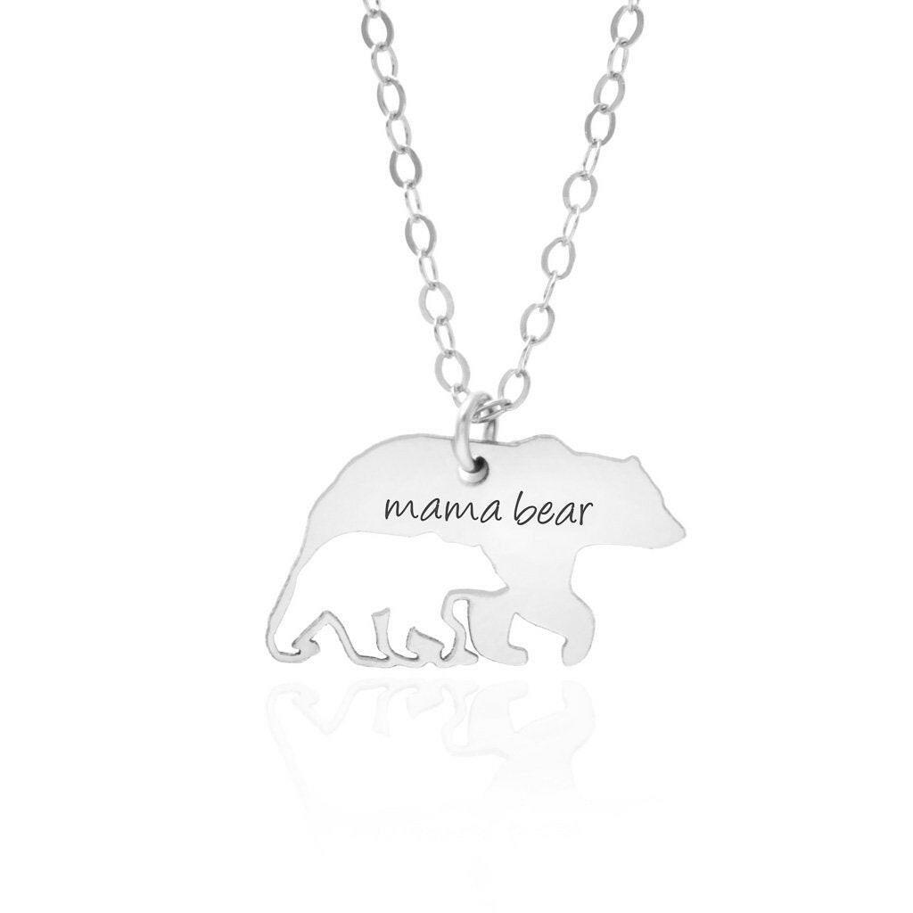 Mama Bear and Cub Necklace