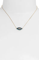 Pave Evil Eye Necklace.