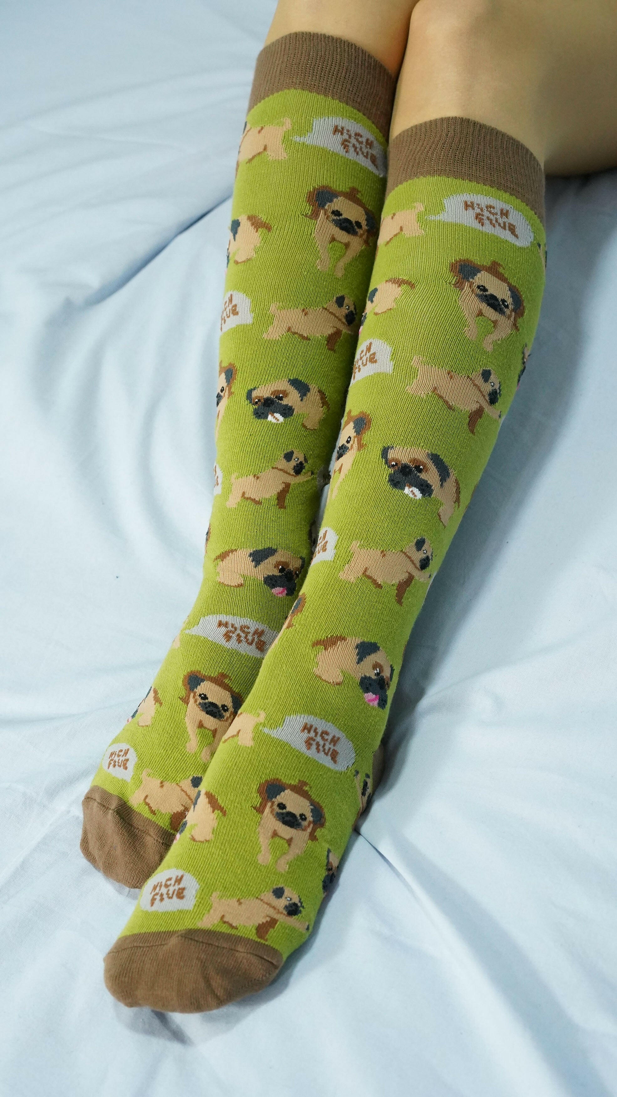 Women's Cute Dogs Knee High Socks Set.