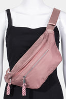 Fame Nylon Crossbody Bag with Adjustable Strap.