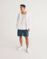 Men's Coast Grey Lightweight Windbreaker Sport Jogger Shorts.