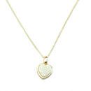 Olivia Heart Druzy Necklace.