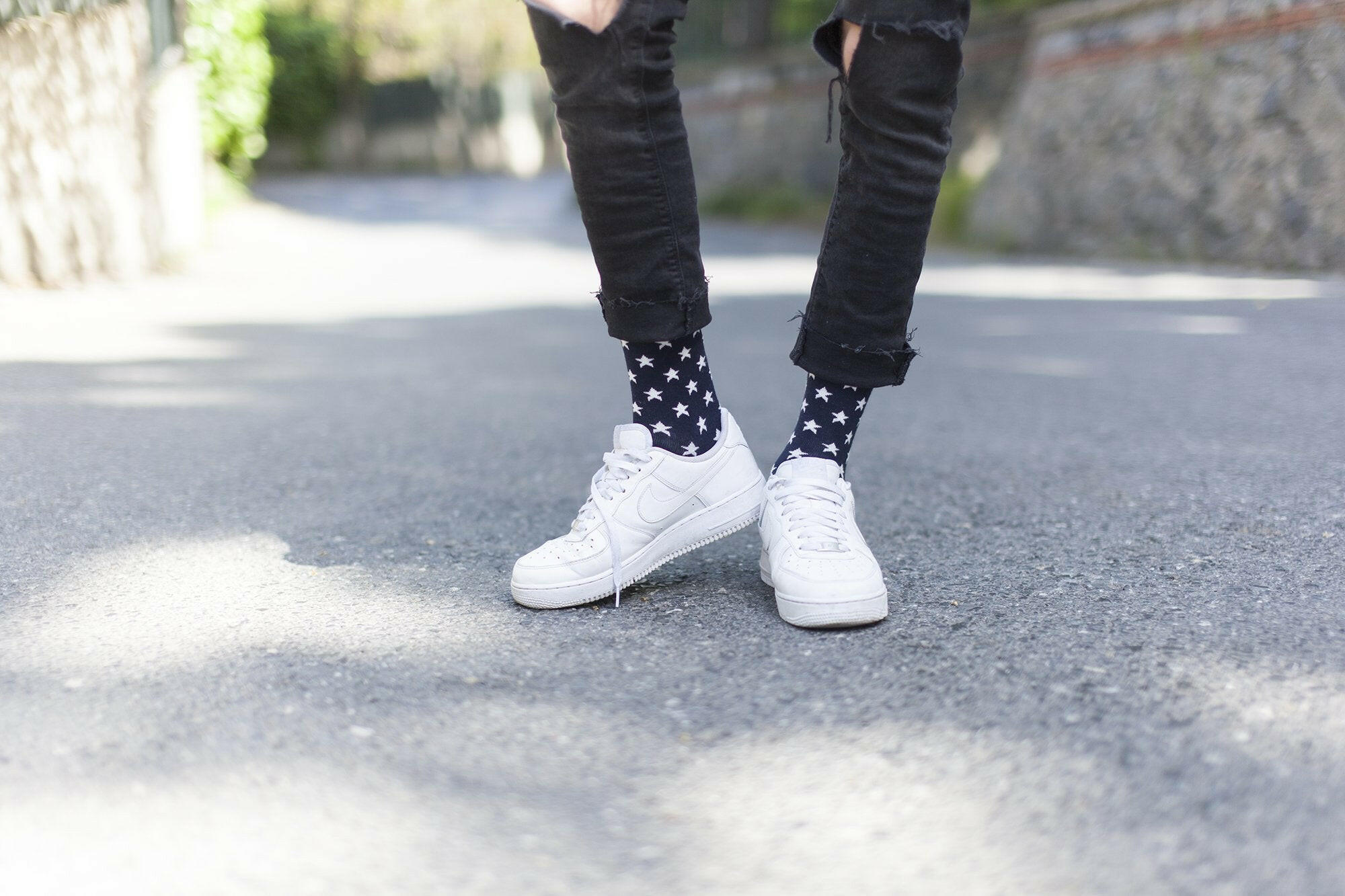 Men's Usa Patriotic Stars Socks.