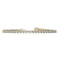 12.00 CTW Lab Grown Diamond Tennis Bracelet in 14kt White/Yellow Gold (G/Vs) AGI Certified.