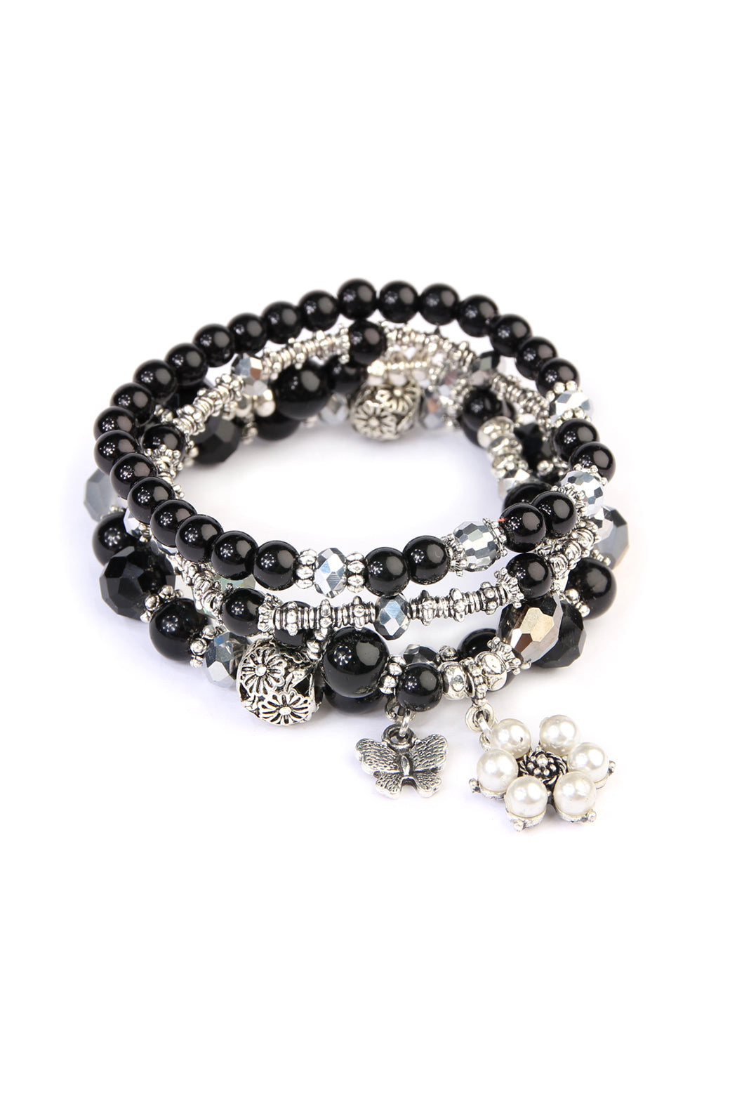 Butterfly Pearl Classy Stackable Bracelet