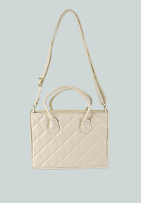 Quilted Structure Hand Bag.