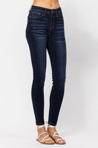 Judy Blue Full Size High Waist Handsand Skinny Jeans.