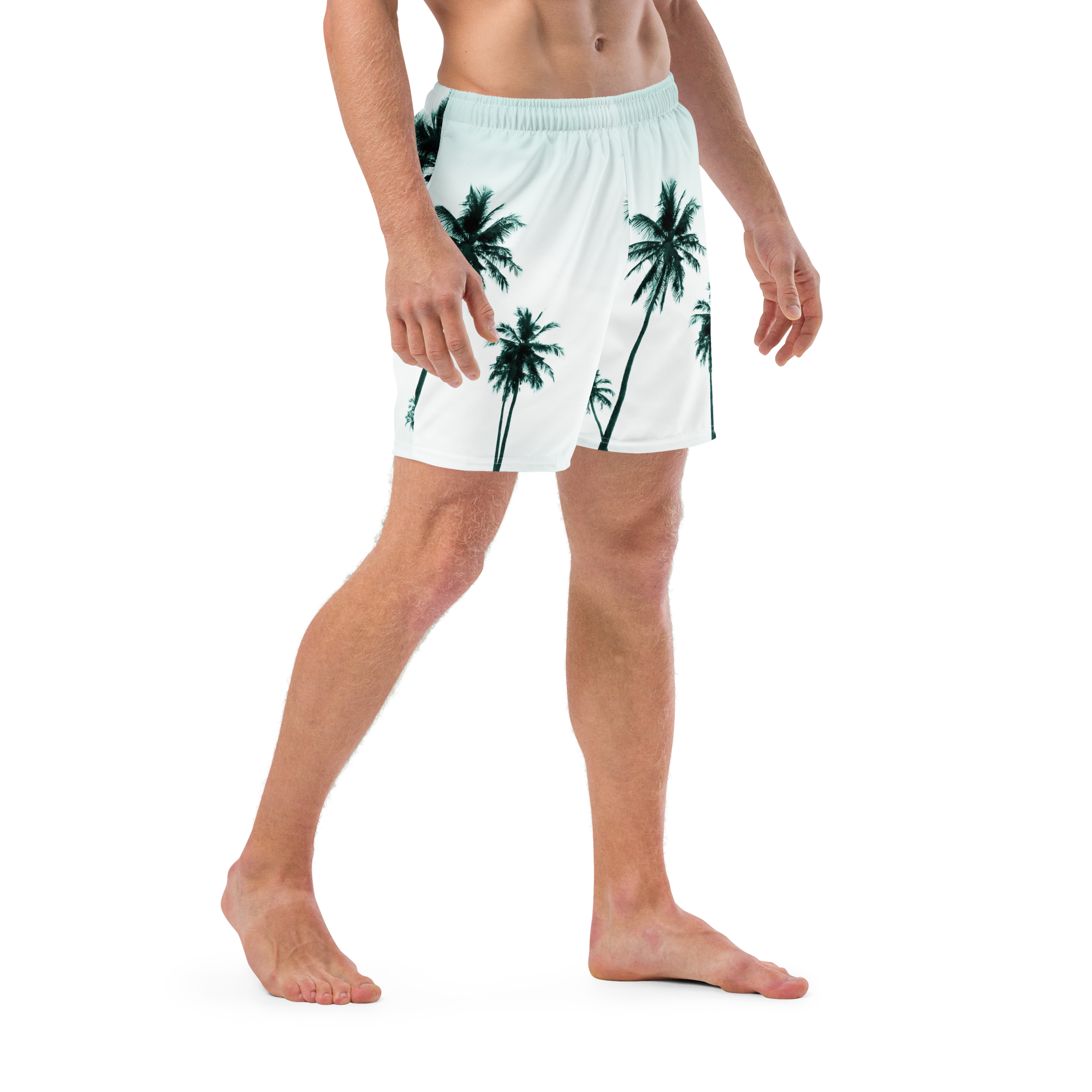 Men's Palm Paradise Recycled Mid-Length UPF 50+ Swim Shorts.