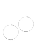 25804-60 - 60mm Wire Hoop Earrings.