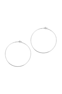 25804-60 - 60mm Wire Hoop Earrings.