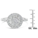 10KT White Gold Diamond Cocktail Ring (1 Cttw, H-I Color, SI2-I1 Clarity).