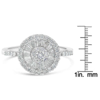 10KT White Gold Diamond Cocktail Ring (1 Cttw, H-I Color, SI2-I1 Clarity).