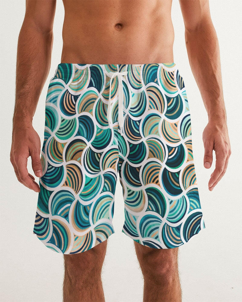 Mosaic 7" Classic Men Swim Trunk.