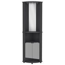 Bar Cabinet Corner, Rialto, Black.