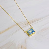 Sweet Square Pendant Necklace.