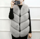 Faux Fur Sleeveless Vest Winter Thick Coats Women New Fashion Casual Jacket.