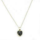 Olivia Heart Druzy Necklace.