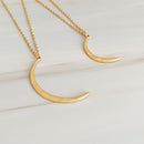 Crescent Duo Necklace Set of 2.