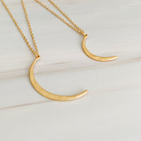 Crescent Duo Necklace Set of 2.