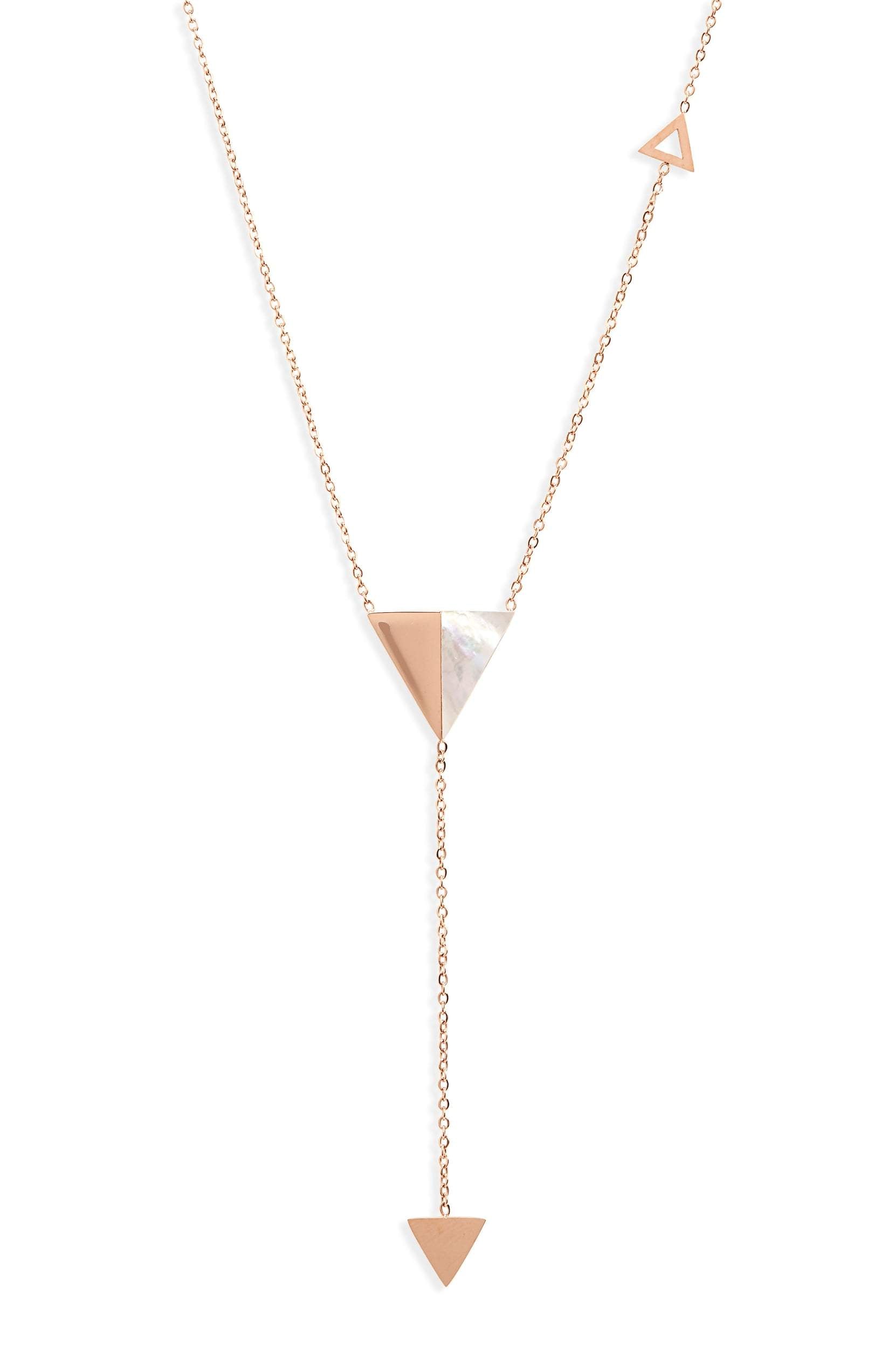 Triangle Y-Drop Necklace