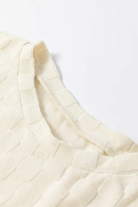 Tiffany Textured Thumbhole Sleeve Top.