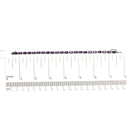 .925 Sterling Silver 9 1/2 Cttw Alternating Oval Amethyst and White Diamond Accent Link Tennis Bracelet (I-J Color, I3 C.