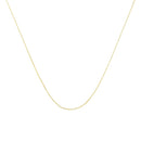 10K Gold 0.5 Mm Slender & Dainty Fine Rope Chain Necklace.