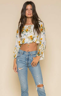 Buttercup Fields Crop Top.