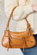 SHOMICO Braided Strap Shoulder Bag.