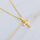 My Dear Crystal Cross Necklace.