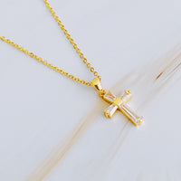 My Dear Crystal Cross Necklace.