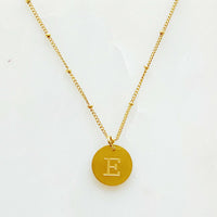 Ellison + Young: Singular Charm Initial Necklace.