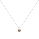 14K White Gold 1/2 Cttw Round Brilliant Cut Lab Grown Diamond 4 Prong Solitaire Pendant Necklace.