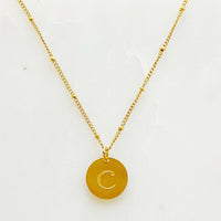 Ellison + Young: Singular Charm Initial Necklace.